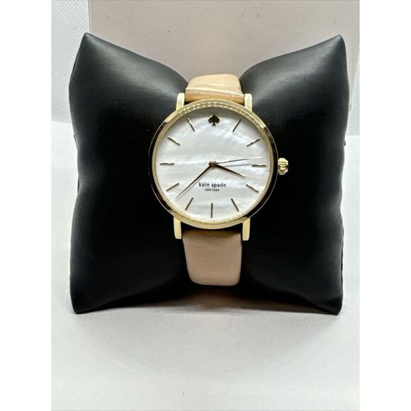 Kate Spade New York Metro 0073 Women\'s Beige Leather Analog Quartz Watch JNA159 main image 7
